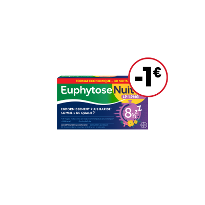 -1€ Euphytose nuit LP 1,9mg Bayer